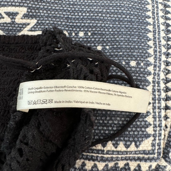FREE PEOPLE Mariana Black Crochet Bralette size small - Picture 11 of 12
